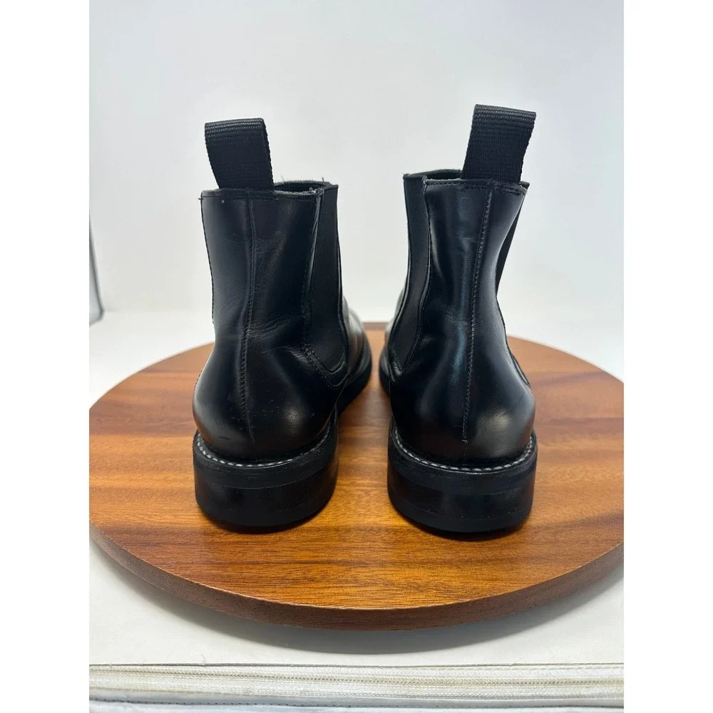 Thursday Boot Co Leather Chelsea Boots Mens Size 11.5 Black Pull on Preppy